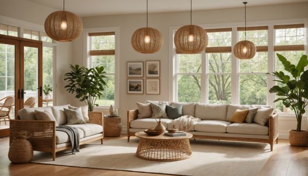 Comment adopter la tendance du luminaire en rotin tressé